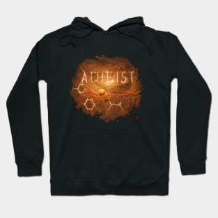 Atheist written in space Hoodie